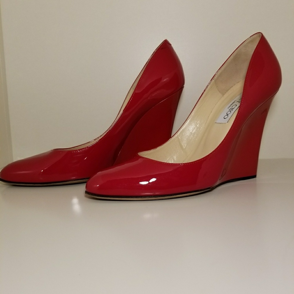 Sexy red hot Jimmy Choo's